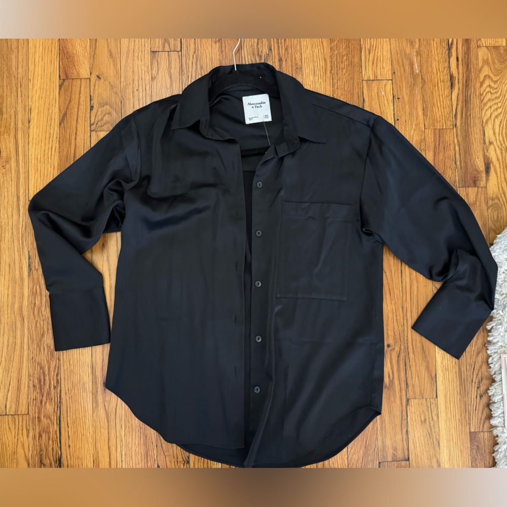 Abercrombie Oversized Silk Button Down